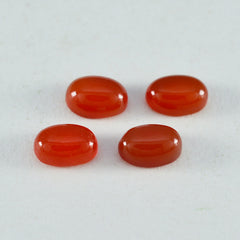 Red Onyx 1PC Small 7x9 MM Oval Cabochon Red Superior semi Precious Semi Precious Gemstone