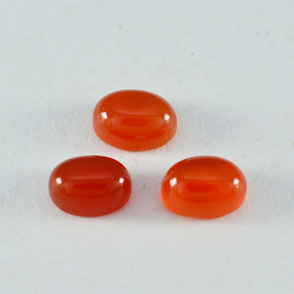 Red Onyx 1PC Medium 8x10 MM Oval Cabochon Red Fiery semi Precious Gems