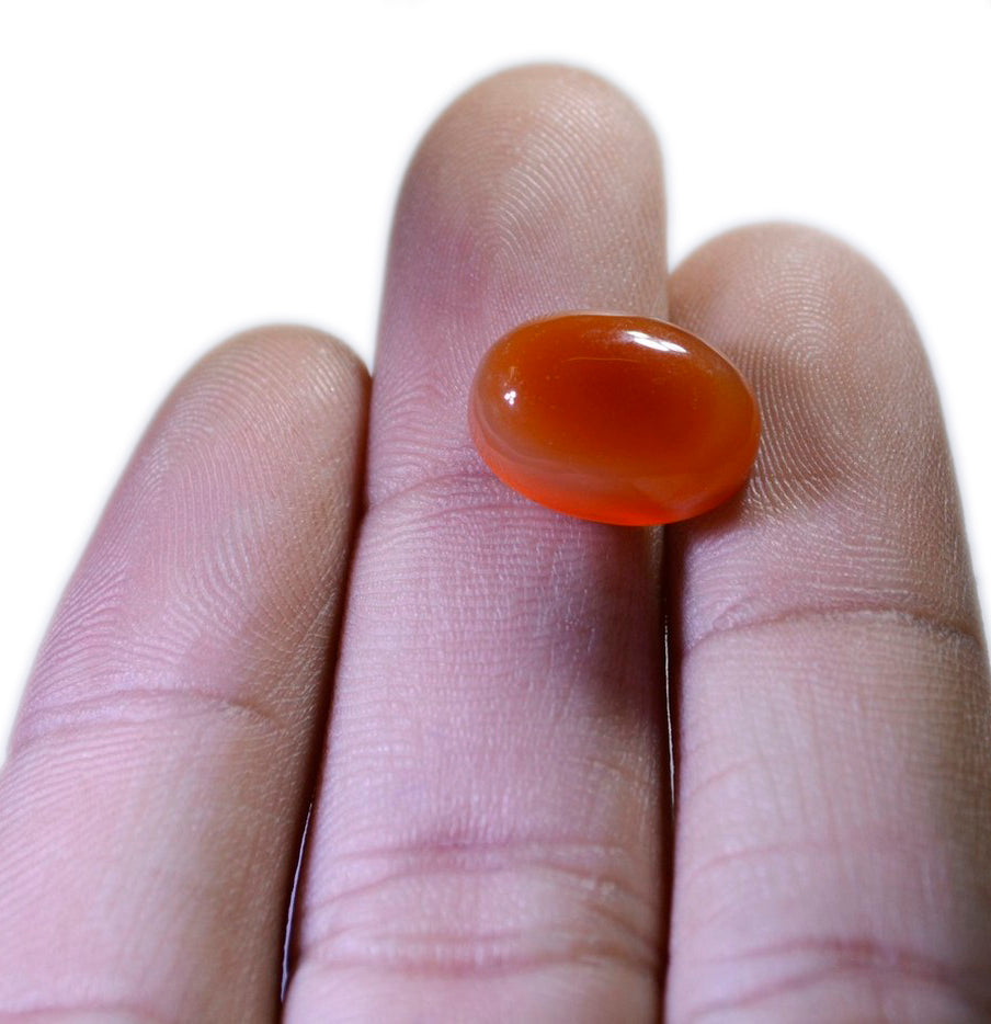 Red Onyx 1PC Large 10x12 MM Oval Cabochon Red Polished semi Precious Loose Gemstones