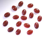 Red Onyx 10PC Tiny 4x6 MM Oval Cabochon Red Fine semi Precious Gems