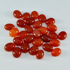 Red Onyx 1PC Small 6x8 MM Oval Cabochon Red Natural semi Precious Loose Gemstone
