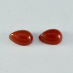 Red Onyx 1PC Large 10x12 MM Pear Cabochon Red Fine semi Precious Loose Gemstone