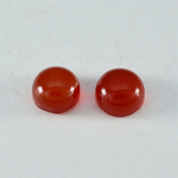 Red Onyx 1PC Large 11x11 MM Round Cabochon Red Luster semi Precious Loose Gems