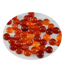 Red Onyx 10PC Tiny 4x4 MM Round Cabochon Red Superior semi Precious Gems