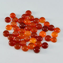 Red Onyx 10PC Tiny 4x4 MM Round Cabochon Red Superior semi Precious Gems