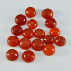 Red Onyx 1PC Small 7x7 MM Round Cabochon Red Brilliant semi Precious Loose Gemstones