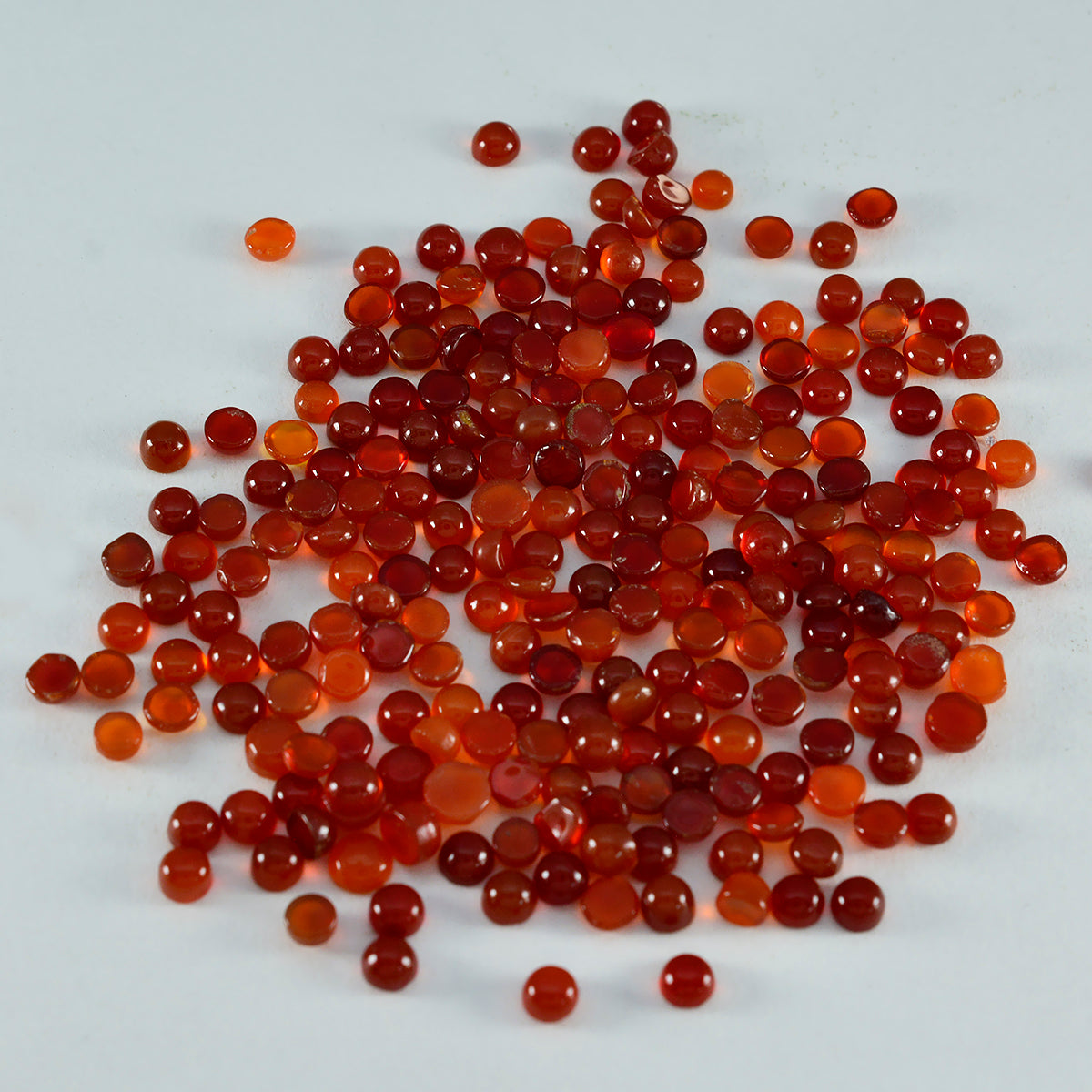 Red Onyx 10PC Tiny 4x4 MM Round Cabochon Red Superior semi Precious Gems