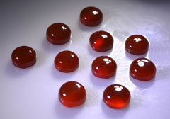 Red Onyx 10PC Tiny 5x5 MM Round Cabochon Red Pure semi Precious Loose Gems