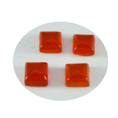 Red Onyx 1PC Large 10x10 MM Square Cabochon Red Brilliant semi Precious Precious Gemstone