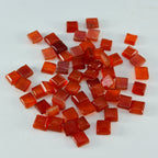 Red Onyx 1PC Small 7x7 MM Square Cabochon Red Superior semi Precious Loose Gemstone
