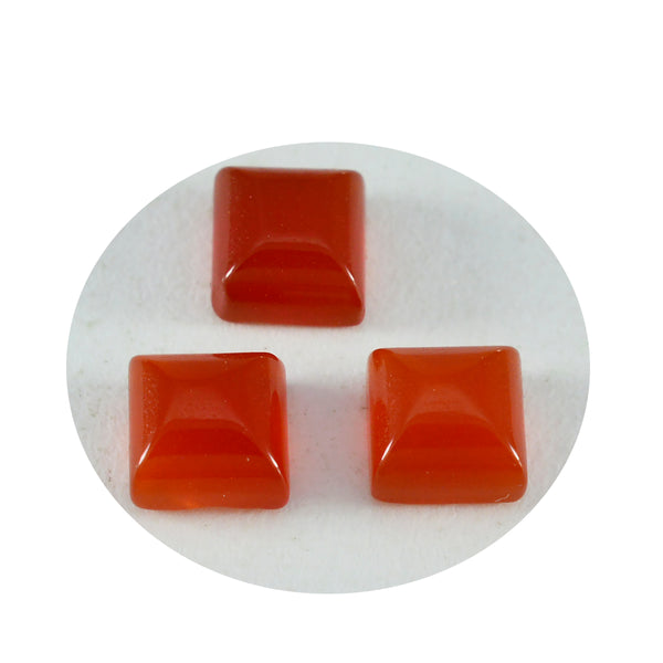 Red Onyx 1PC Medium 9x9 MM Square Cabochon Red Fiery semi Precious Semi Precious Gemstone