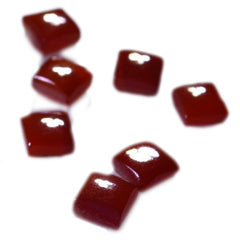 Red Onyx 10PC Tiny 5x5 MM Square Cabochon Red Natural semi Precious Gems