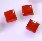 Red Onyx 1PC Small 7x7 MM Square Cabochon Red Superior semi Precious Loose Gemstone