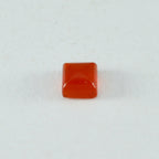 Red Onyx 1PC Small 8x8 MM Square Cabochon Red Pure semi Precious Loose Gemstones