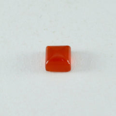 Red Onyx 1PC Small 8x8 MM Square Cabochon Red Pure semi Precious Loose Gemstones