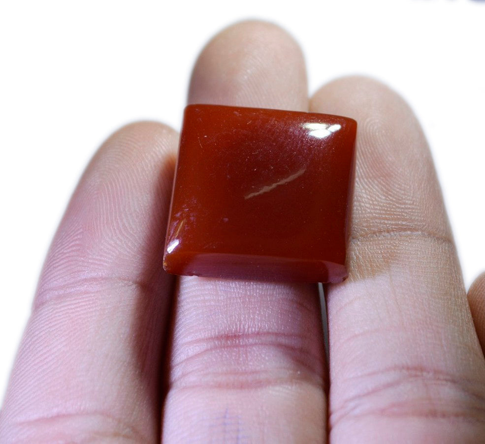 Red Onyx 1PC Medium 9x9 MM Square Cabochon Red Fiery semi Precious Semi Precious Gemstone
