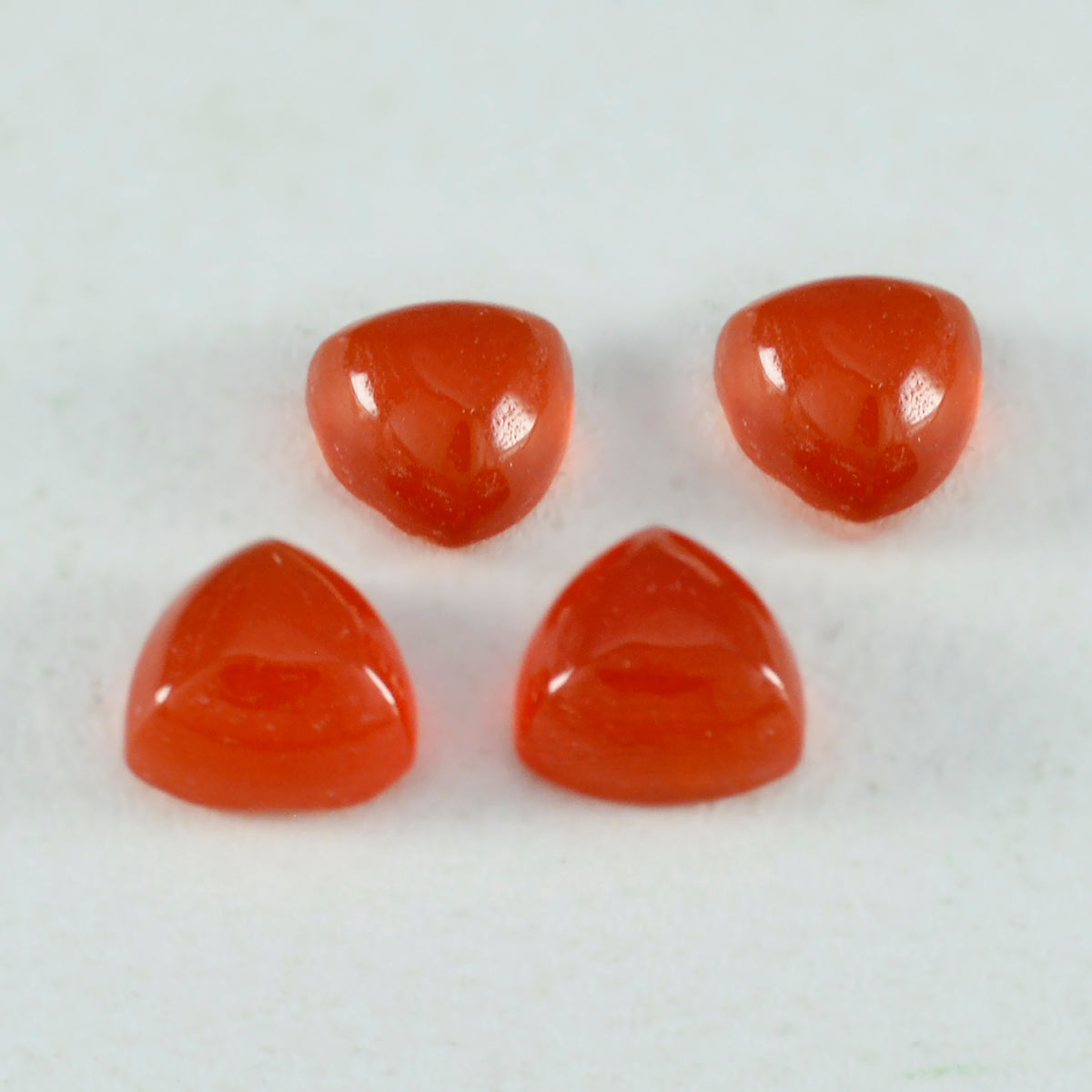 Red Onyx 1PC Large 11x11 MM Triangle Cabochon Red Genuine semi Precious Loose Gemstones