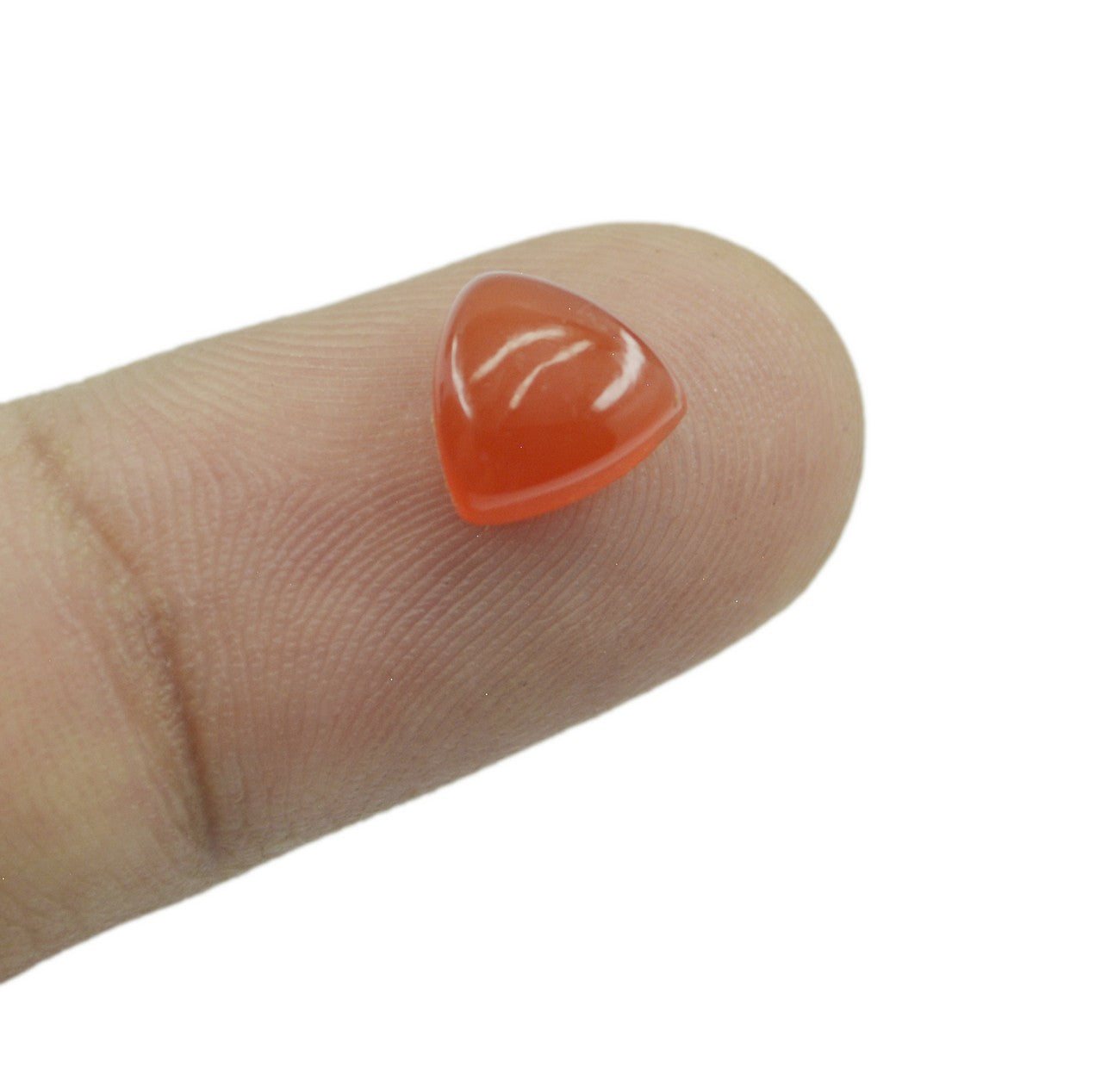 Red Onyx 1PC Large 11x11 MM Triangle Cabochon Red Genuine semi Precious Loose Gemstones