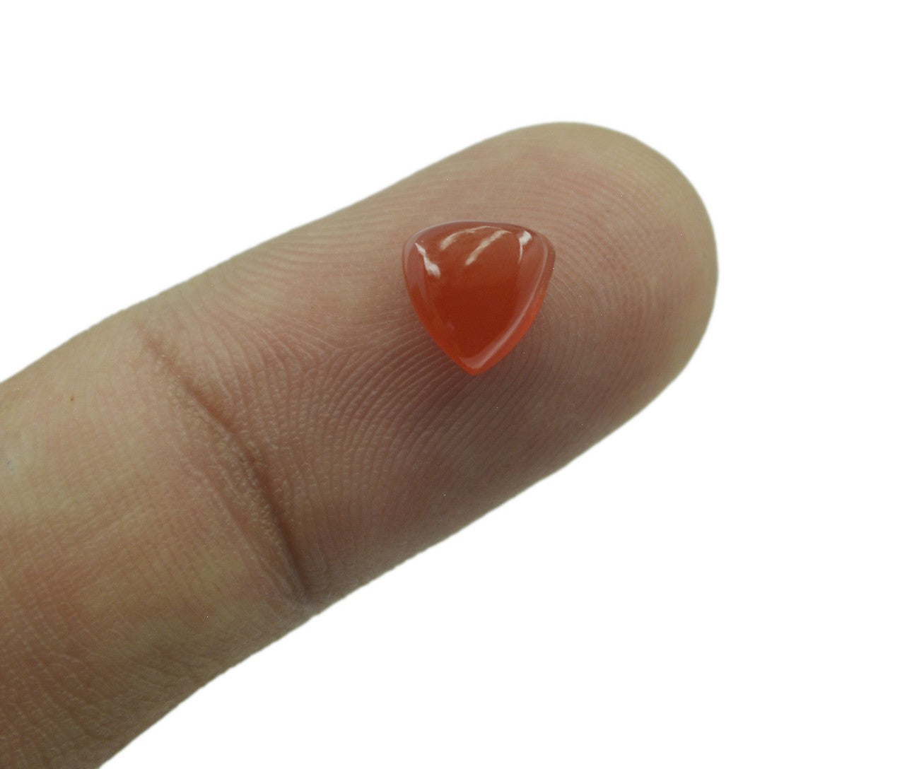 Red Onyx 10PC Tiny 5x5 MM Triangle Cabochon Red Luster semi Precious Loose Gemstones