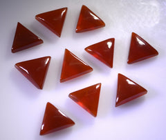 Red Onyx 1PC Tiny 6x6 MM Triangle Cabochon Red Lustrous semi Precious Semi Precious Gemstone