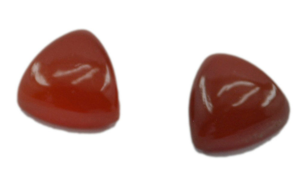 Red Onyx 1PC Small 7x7 MM Triangle Cabochon Red Shine semi Precious Precious Gemstone