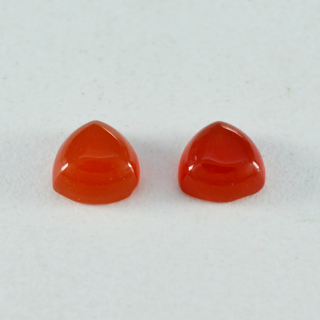 Red Onyx 1PC Medium 9x9 MM Triangle Cabochon Red High Quality semi Precious Loose Gems