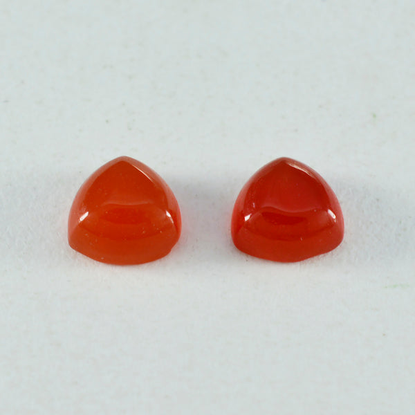Red Onyx 1PC Medium 9x9 MM Triangle Cabochon Red High Quality semi Precious Loose Gems