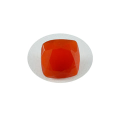 Red Onyx 1PC Medium 9x9 MM Cushion Faceted Red Lustrous Semi Precious Gems