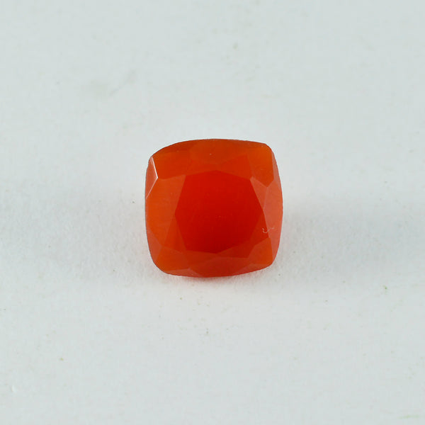 Red Onyx 1PC Large 12x12 MM Cushion Faceted Red High Quality Semi Precious Loose Gemstones