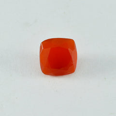 Red Onyx 1PC Chunky 15x15 MM Cushion Faceted Red Superior Semi Precious Loose Gemstone