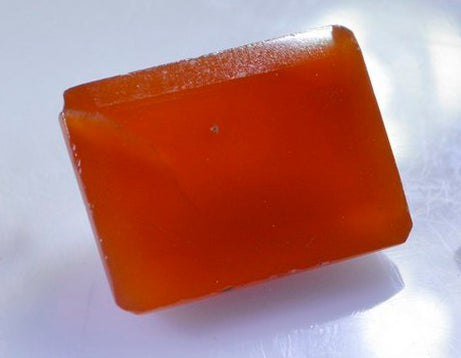 Roter Onyx, 1 Stück, groß, 10 x 14 mm, Smaragd, facettiert, rot, natürlicher Halbedelstein, loser Edelstein