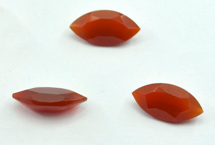 Red Onyx 1PC Small 6x12 MM Marquise Faceted Red Fine Semi Precious Gems