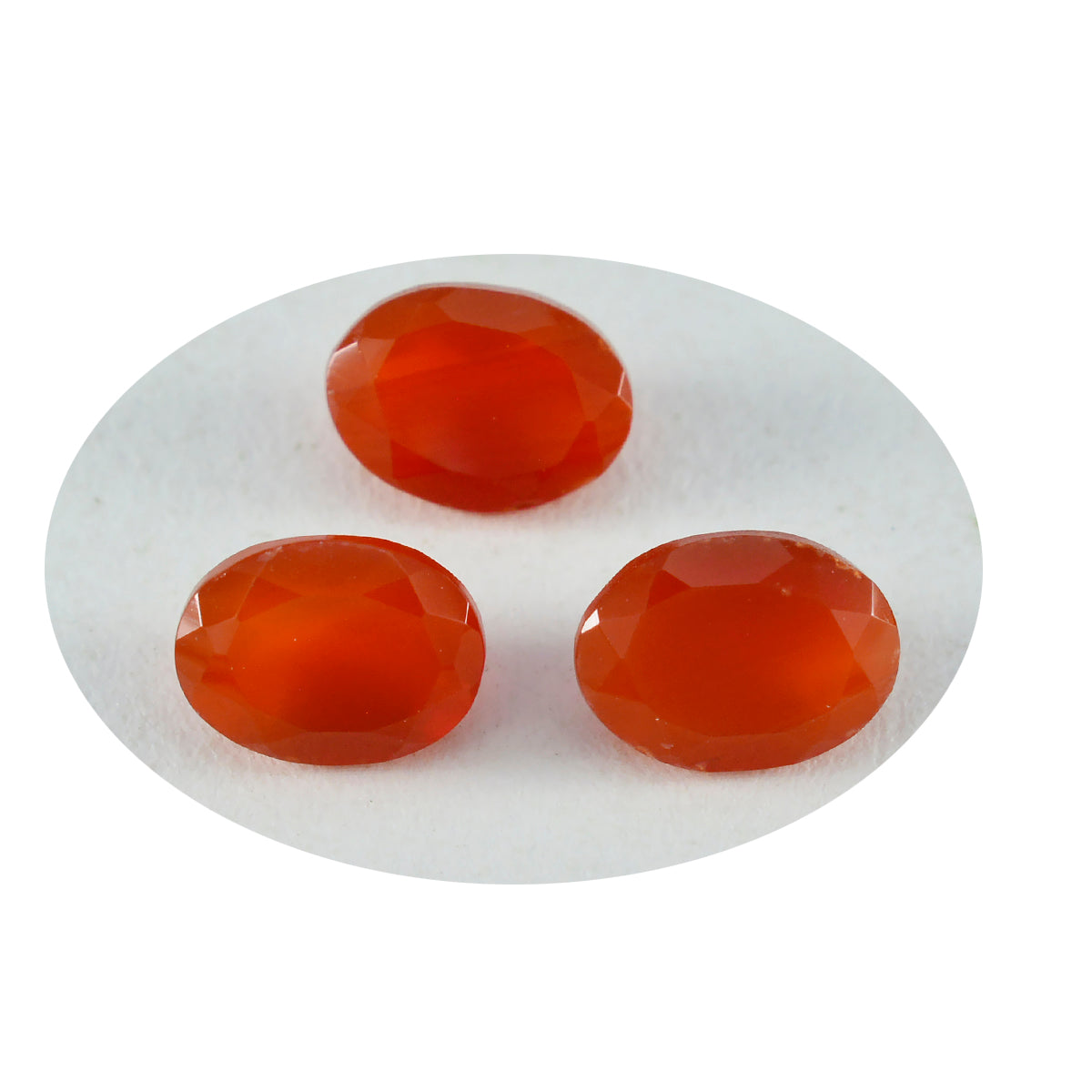 Red Onyx 1PC Medium 8x10 MM Oval Faceted Red Fine Semi Precious Loose Gemstone