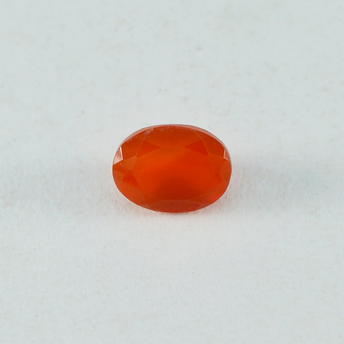 Red Onyx 1PC Large 10x14 MM Oval Faceted Red Superior Semi Precious Loose Gemstone