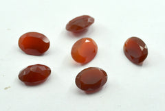 Red Onyx 1PC Large 10x14 MM Oval Faceted Red Superior Semi Precious Loose Gemstone
