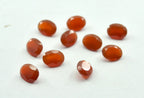 Red Onyx 10PC Tiny 3x5 MM Oval Faceted Red Brilliant Semi Precious Loose Gemstones