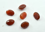 Red Onyx 1PC Tiny 5x7 MM Oval Faceted Red Polished Semi Precious Loose Gems