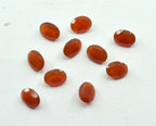 Red Onyx 1PC Small 6x8 MM Oval Faceted Red Splendid Semi Precious Loose Gemstone