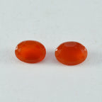 Red Onyx 1PC Small 6x9 MM Oval Faceted Red Luster Semi Precious Loose Gemstones