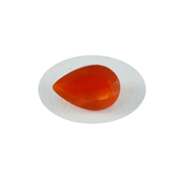 Red Onyx 1PC Chunky 12x16 MM Pear Faceted Red High Quality Semi Precious Loose Gems