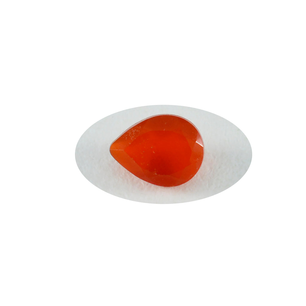 Red Onyx 1PC Small 6x9 MM Pear Faceted Red Brilliant Semi Precious Loose Gems