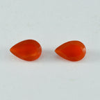 Red Onyx 1PC Small 6x9 MM Pear Faceted Red Brilliant Semi Precious Loose Gems