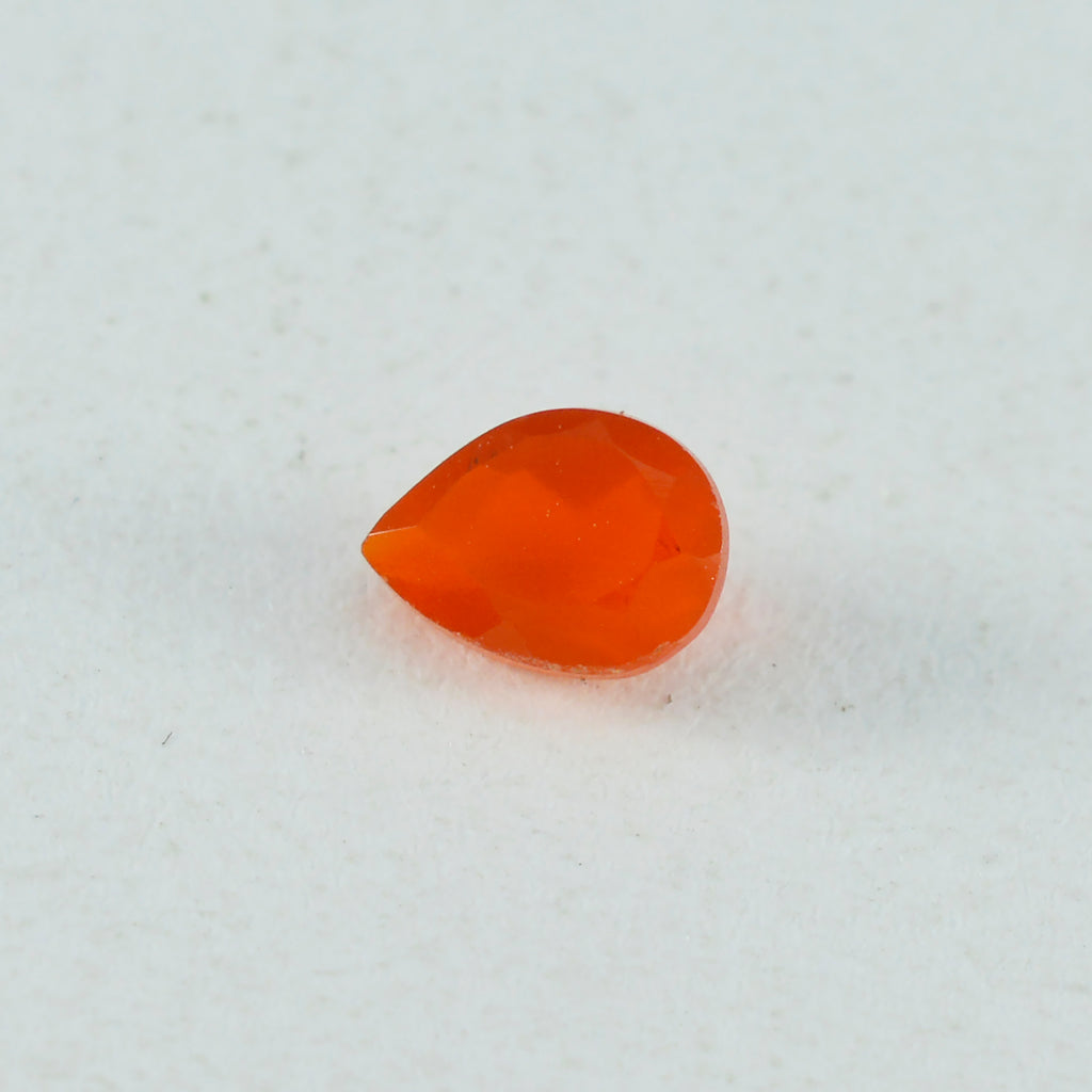 Red Onyx 1PC Large 9x11 MM Pear Faceted Red Luster Semi Precious Loose Gems