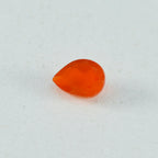 Red Onyx 1PC Large 9x11 MM Pear Faceted Red Luster Semi Precious Loose Gems