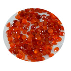 Red Onyx 10PC Tiny 4x4 MM Round Faceted Red Brilliant Semi Precious Loose Gemstones