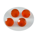 Red Onyx 1PC Medium 9x9 MM Round Faceted Red Lustrous Semi Precious Gems