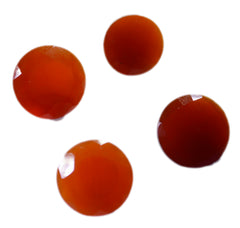 Red Onyx 1PC Large 10x10 MM Round Faceted Red Shine Semi Precious Loose Gems