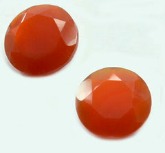 Red Onyx 10PC Tiny 3x3 MM Round Faceted Red Fiery Semi Precious Loose Gemstone