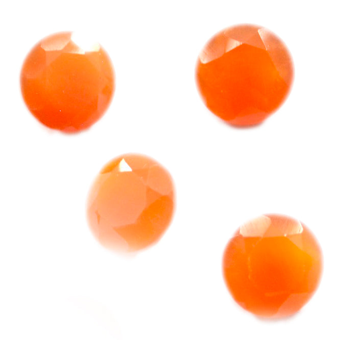 Red Onyx 1PC Small 7x7 MM Round Faceted Red Splendid Semi Precious Loose Gemstone