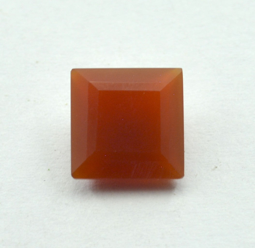 Red Onyx 10PC Tiny 3x3 MM Square Faceted Red Fiery Semi Precious Loose Gemstone